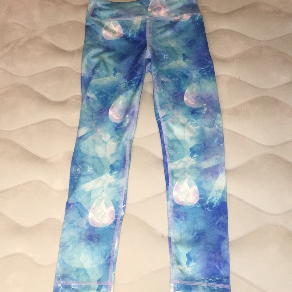 Beautiful aqua leggings for kids